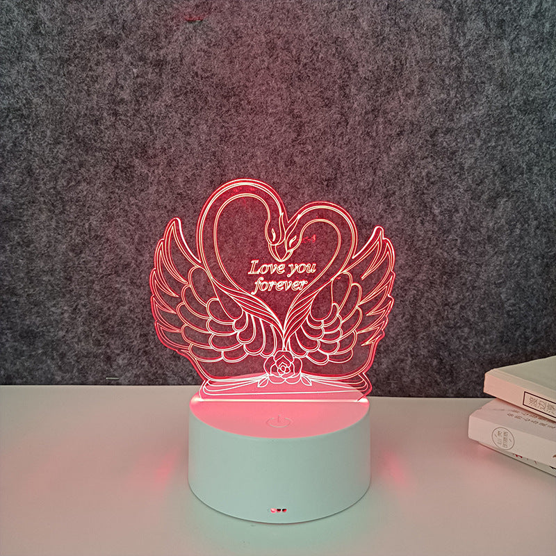 Remote control 3d night light