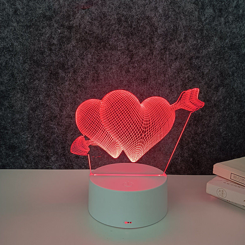 Remote control 3d night light