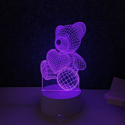 Remote control 3d night light