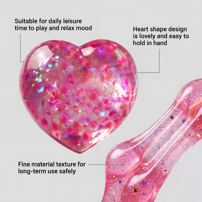 Heart Shaped Squishy Toy Soft Touch Quick Rebound Portable