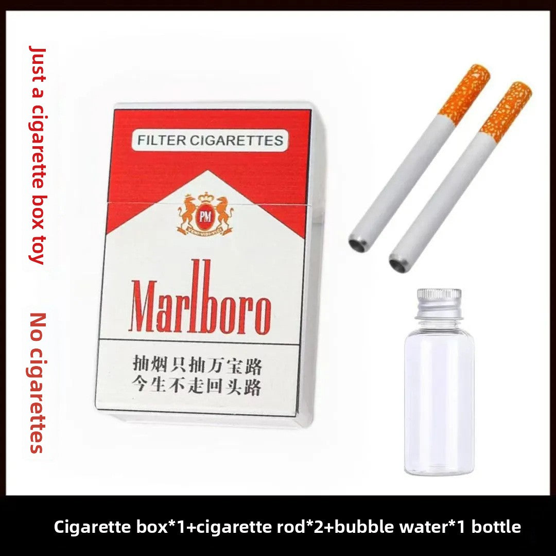 Plastic Bubble Blowing Toy Cigarette Box Style