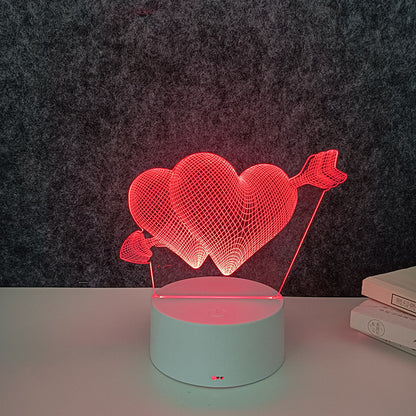 Remote control 3d night light