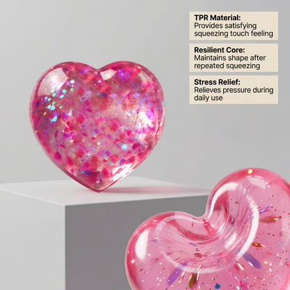 Heart Shaped Squishy Toy Soft Touch Quick Rebound Portable