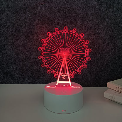 Remote control 3d night light