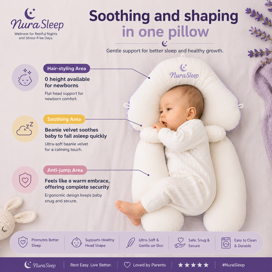 Baby soothing shaping pillow