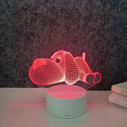 Remote control 3d night light