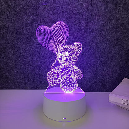 Remote control 3d night light