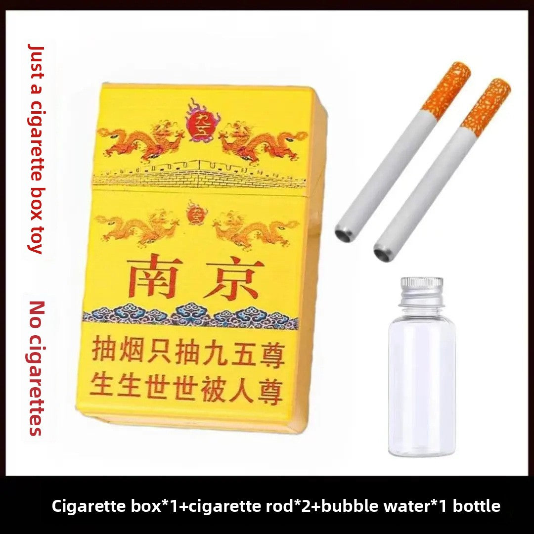 Plastic Bubble Blowing Toy Cigarette Box Style