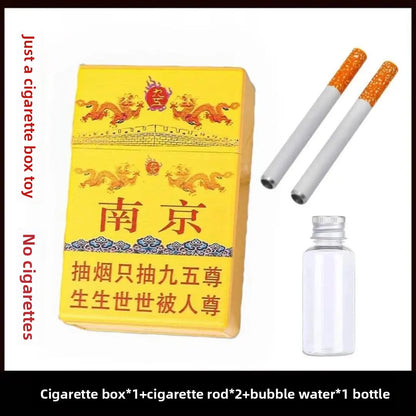 Plastic Bubble Blowing Toy Cigarette Box Style