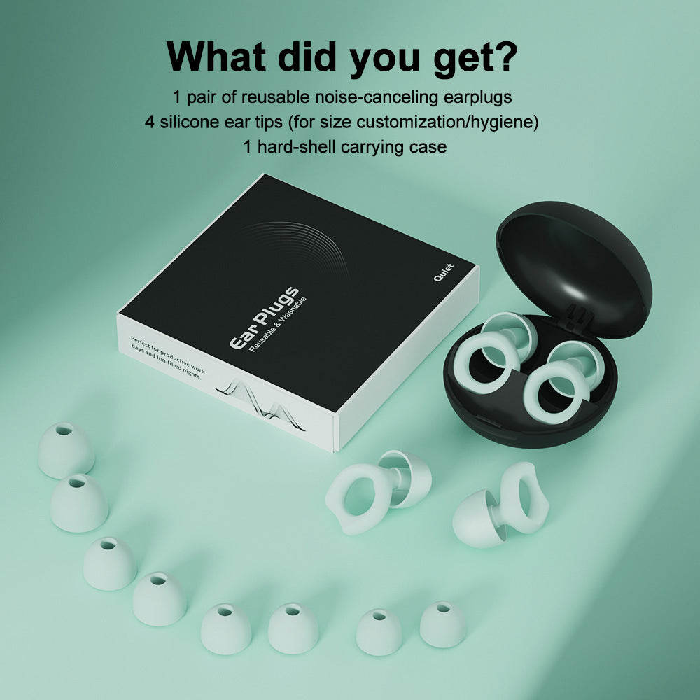 NuraSleep? Reusable Silicone Sleep Earplugs