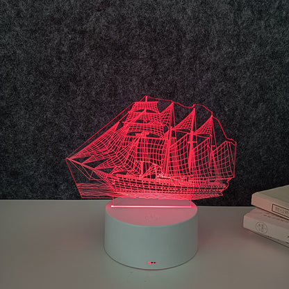 Remote control 3d night light